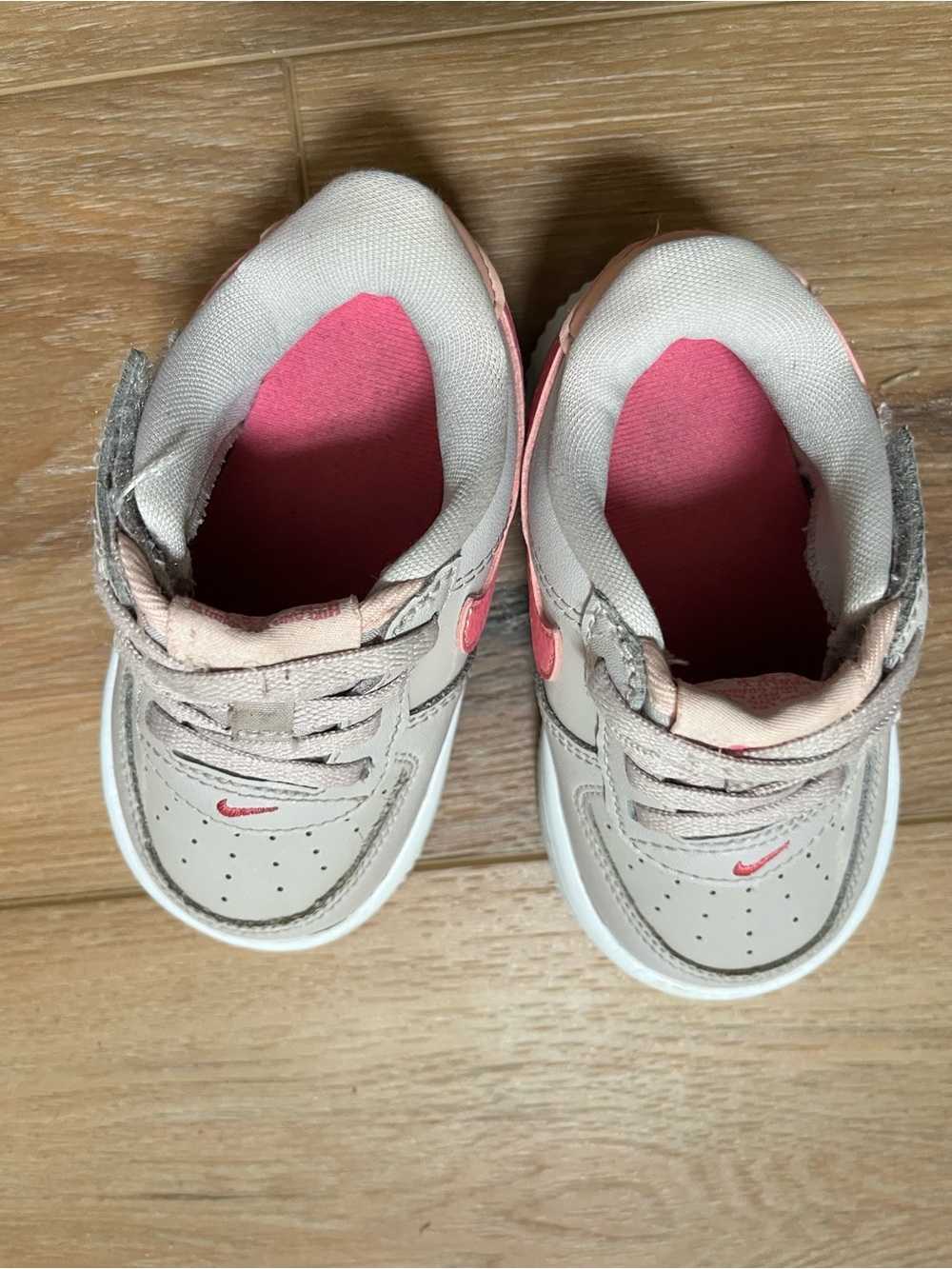 Nike air force 1 low mauve pink swoosh sneakers shoes 6C - Picture 5 of 7